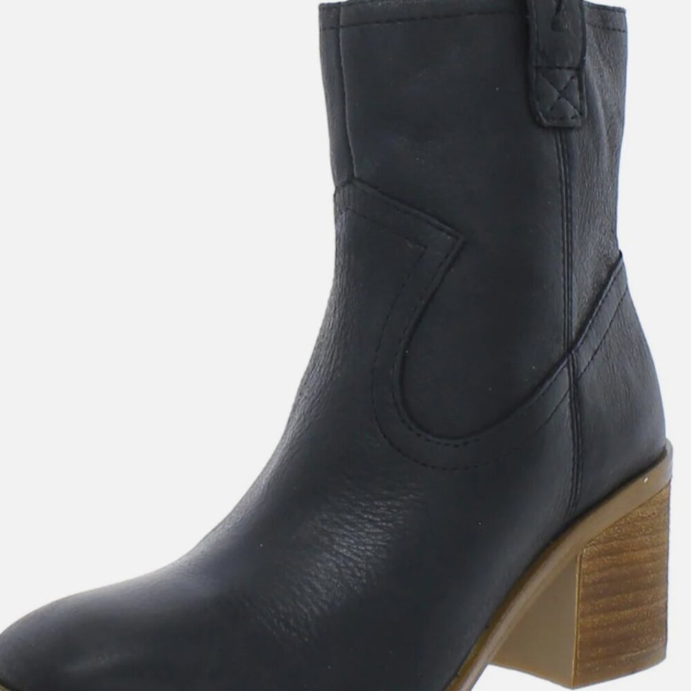 Zodiac livie womens leather square toe cowboy, western boots